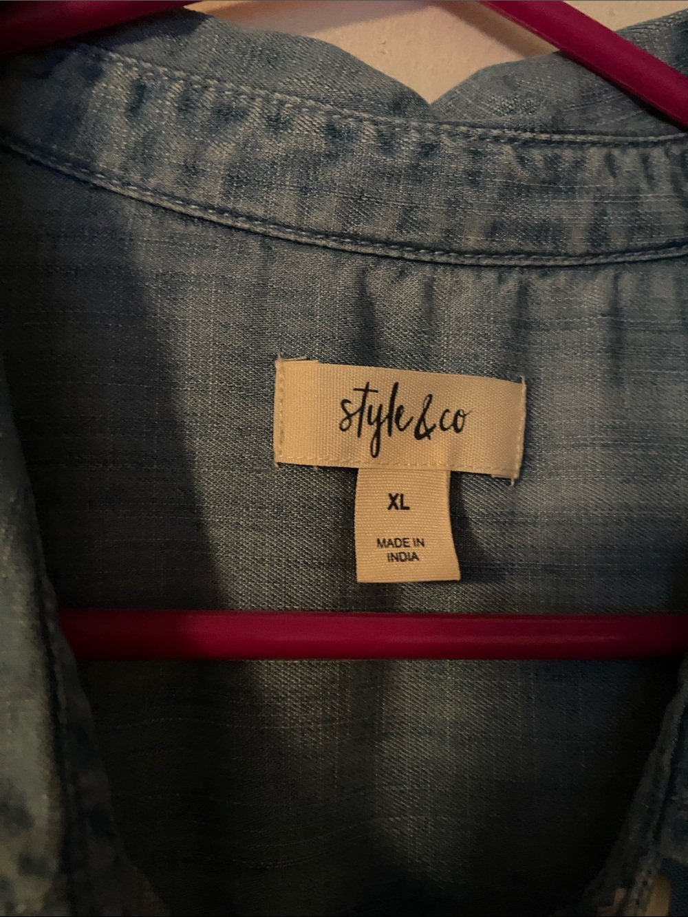 Style & Co. Chambray Shirtdress